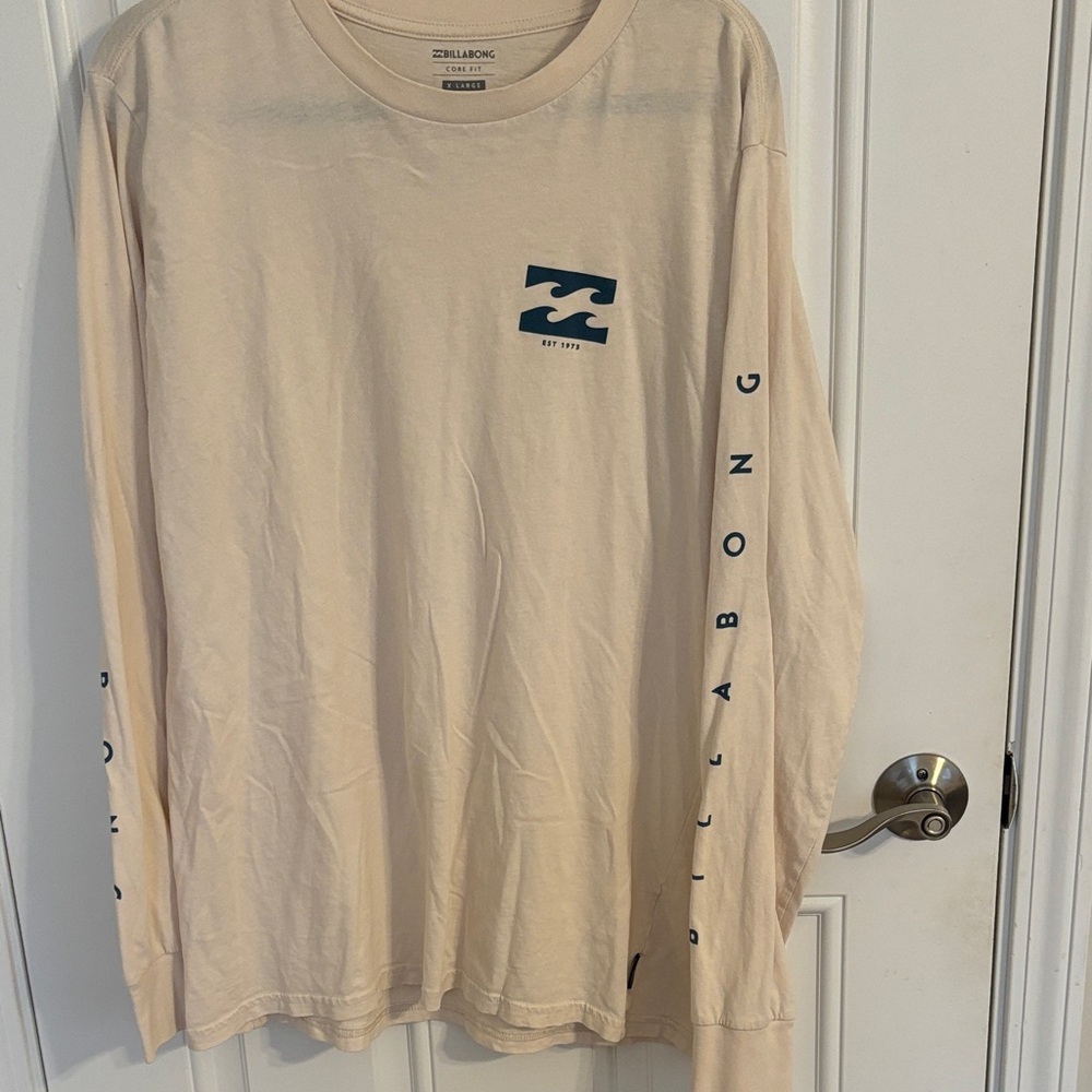 Billabong Beige Long Sleeve Men's Tee